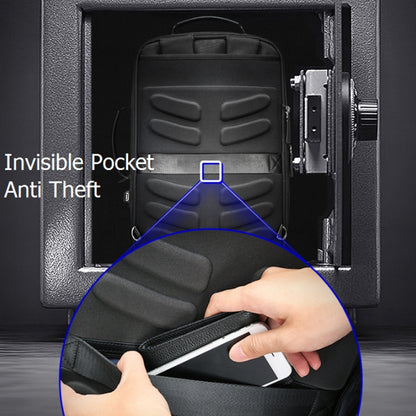 Bopai 751-006561 Large Capacity Business Casual Breathable Laptop Backpack with External USB Interface, Size: 29 x 16 x 44cm(Black) by Bopai