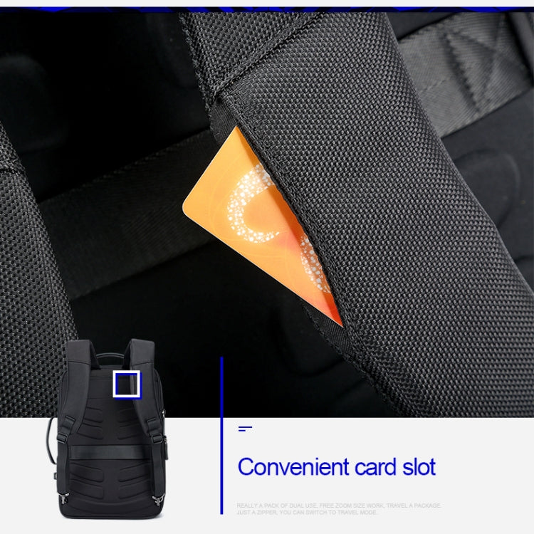 Bopai 751-006561 Large Capacity Business Casual Breathable Laptop Backpack with External USB Interface, Size: 29 x 16 x 44cm(Black) by Bopai