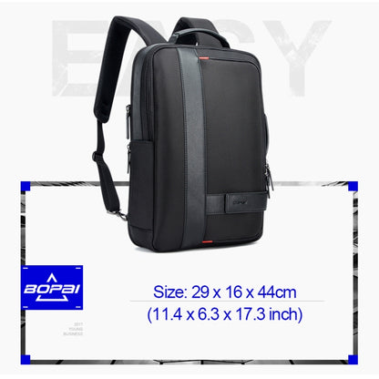 Bopai 751-006561 Large Capacity Business Casual Breathable Laptop Backpack with External USB Interface, Size: 29 x 16 x 44cm(Black) by Bopai