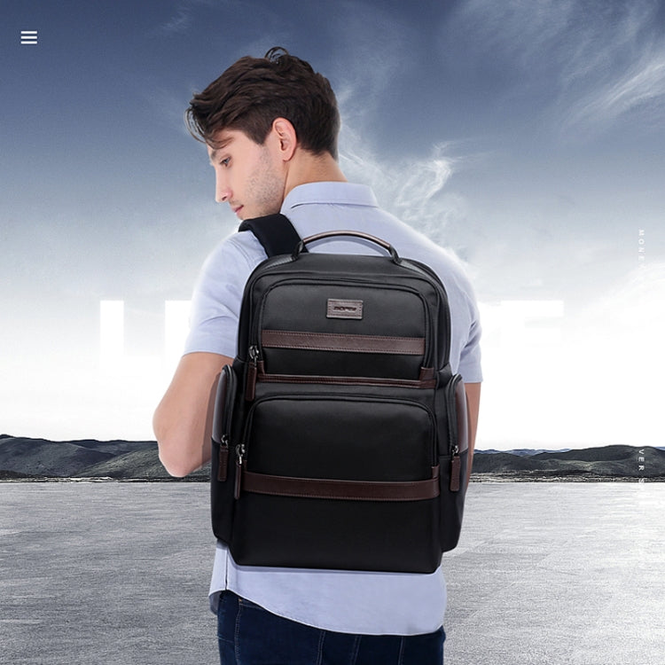 Bopai 751-007301 Business Anti-theft Waterproof Large Capacity Double Shoulder Bag,with USB Charging Port, Size: 28x19x42cm(Black) by Bopai