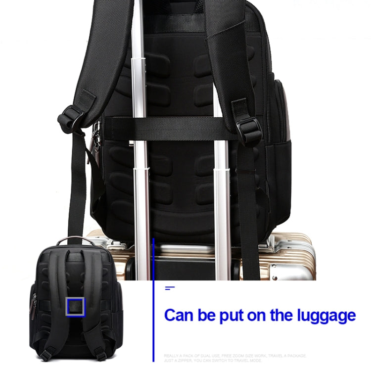 Bopai 751-007301 Business Anti-theft Waterproof Large Capacity Double Shoulder Bag,with USB Charging Port, Size: 28x19x42cm(Black) by Bopai