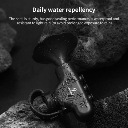 Electronic Cycling Bell Handlebar Horns Rechargeable Electric Bell Waterproof Adjustable Siren (Black) by bashfashion