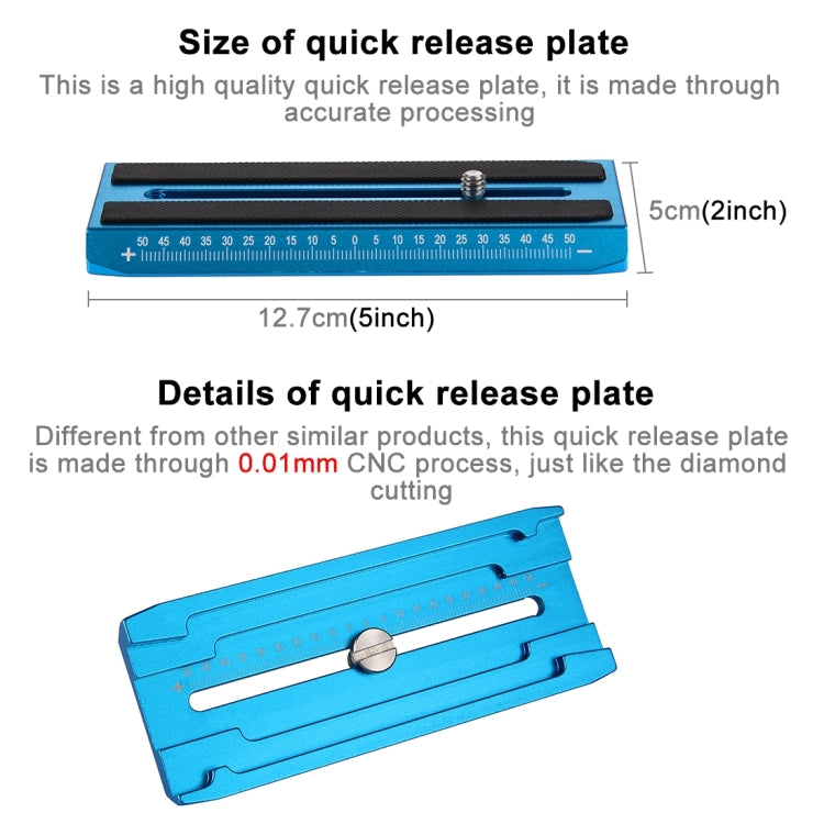 PULUZ 38.5-61cm Carbon Fibre Handheld Stabilizer for DSLR & DV Digital Video & Cameras, Load Range: 0.5-3kg(Blue) by PULUZ