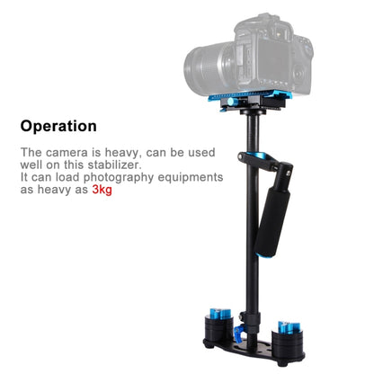 PULUZ 38.5-61cm Carbon Fibre Handheld Stabilizer for DSLR & DV Digital Video & Cameras, Load Range: 0.5-3kg(Blue) by PULUZ