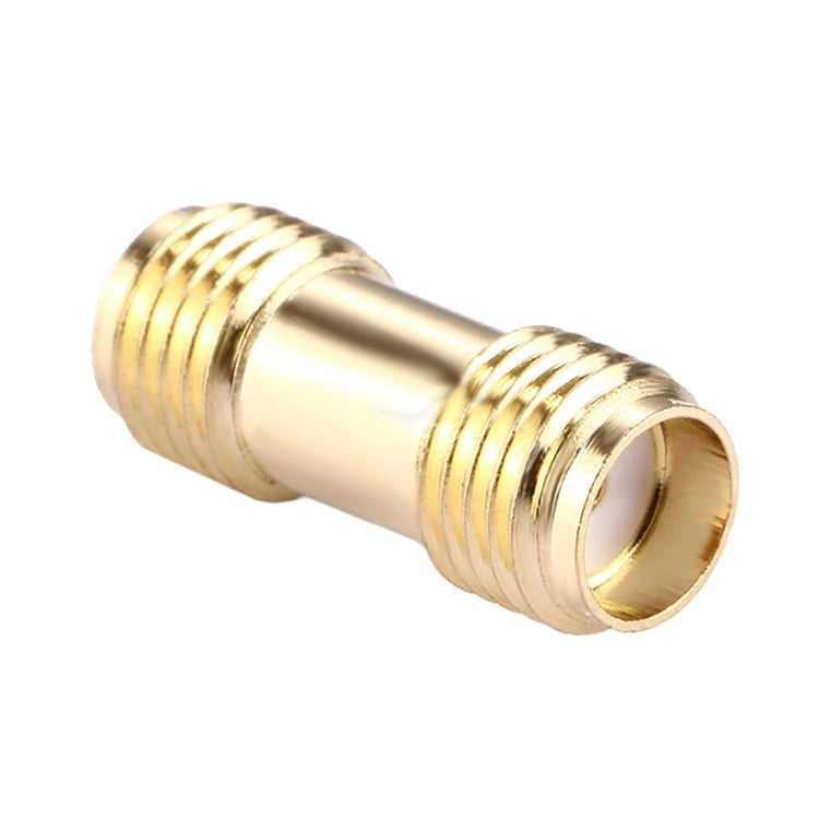 SMA Female to SMA Female Connector Adapter(Gold) by bashfashion