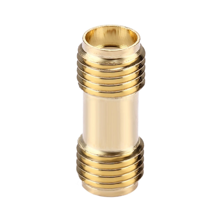 SMA Female to SMA Female Connector Adapter(Gold) by bashfashion
