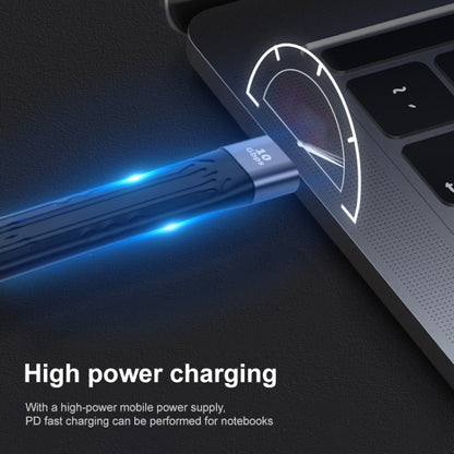 10Gbps USB Male to USB Male Soft Flat Sync Data Fast Charging Cable by bashfashion