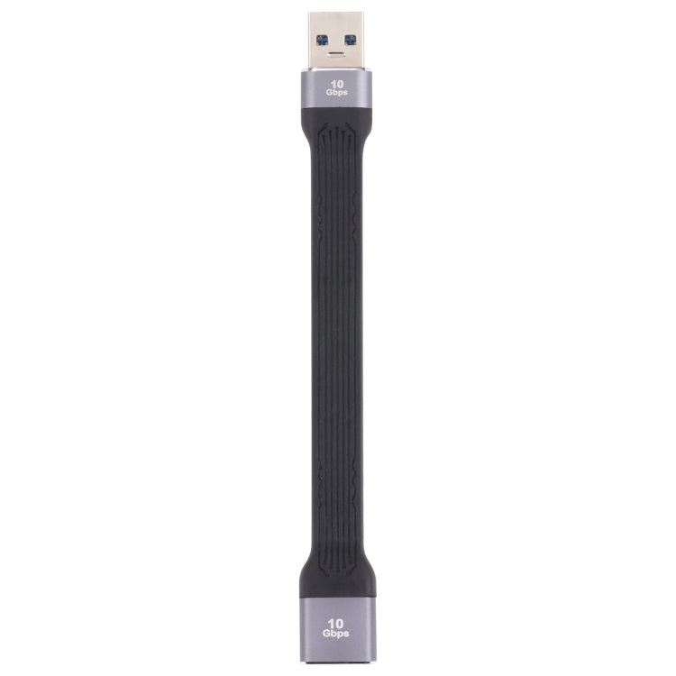 10Gbps USB Male to USB Female Soft Flat Sync Data Fast Charging Cable by bashfashion