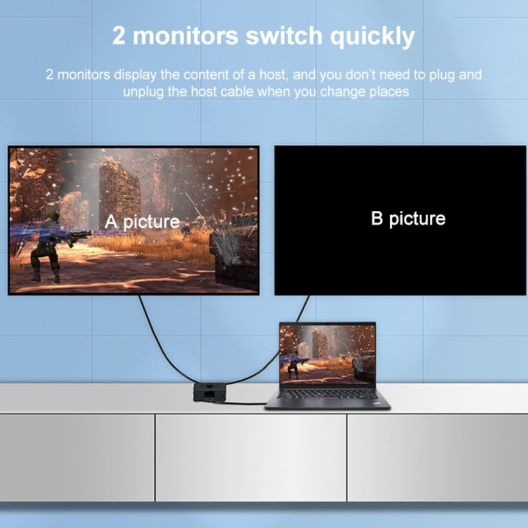 ST0003 2 in 1 Out 8K HDMI Switcher Bi-directional Video Converter by bashfashion