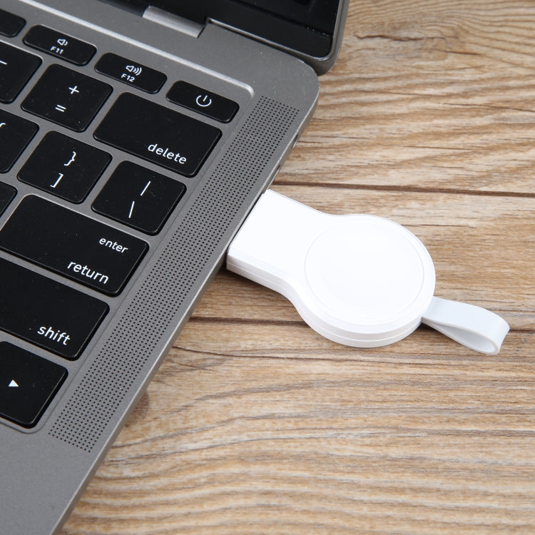 For Apple Watch Series 2W USB Port Portable Magnetic Charger (White) by bashfashion