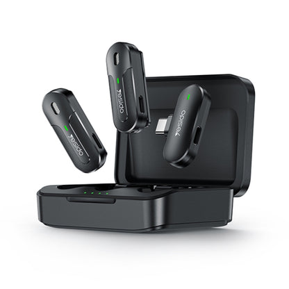 YESIDO KR17 2 in 1 Wireless Lavalier Microphone Type-C Receiver with Charging Box by Yesido