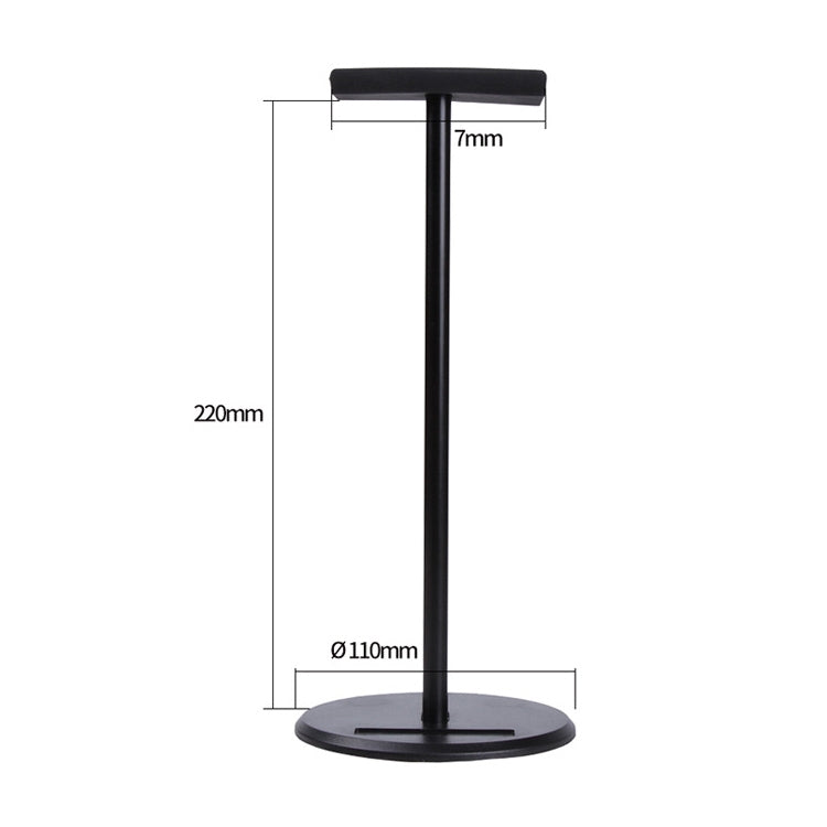 X1 Universal Detachable Aluminum Alloy Headphone Stand Display Hanger (Black) by bashfashion