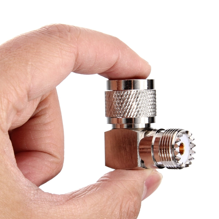 UHF Female to UHF Male Connector, 90 Degree Elbow by bashfashion