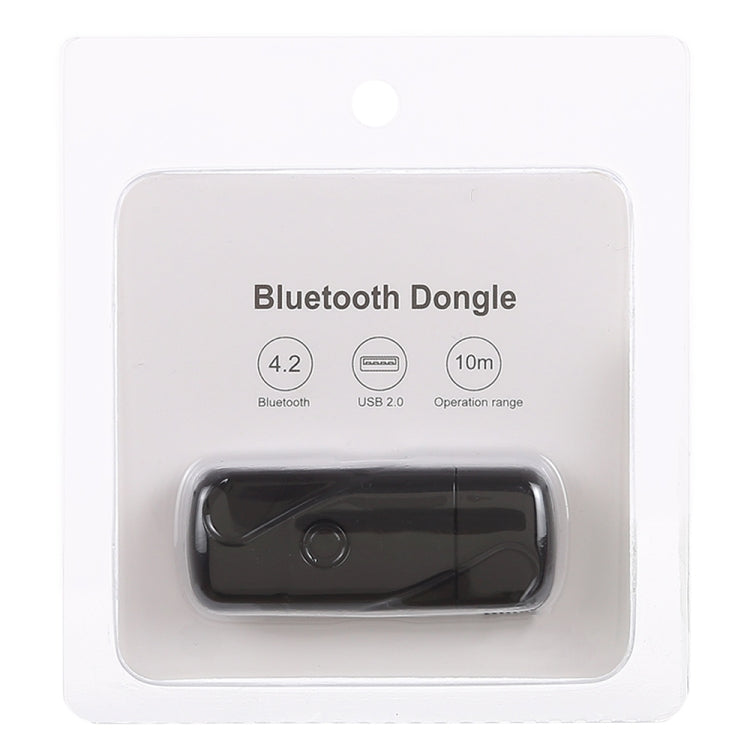 USB 2.0 Bluetooth V4.2 Audio Receiver Adapter for Windows XP / Vista / 7 / 8 / 10, Mac OS(Black) by bashfashion
