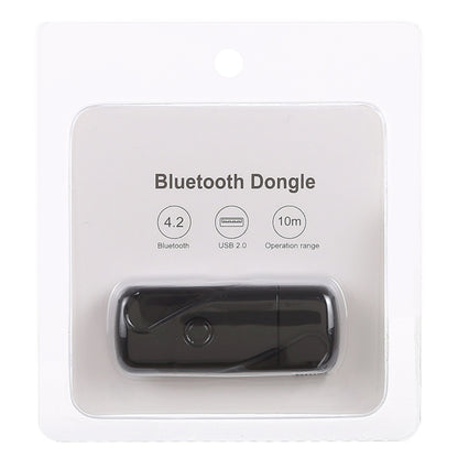 USB 2.0 Bluetooth V4.2 Audio Receiver Adapter for Windows XP / Vista / 7 / 8 / 10, Mac OS(Black) by bashfashion