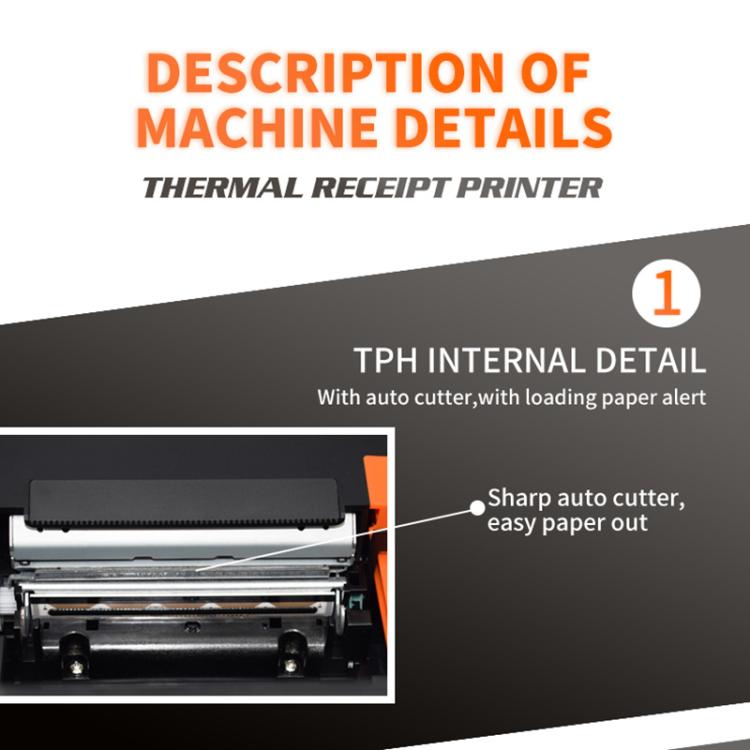 ZJ-8360-L USB Bluetooth Wireless Auto-cutter 80mm Thermal Receipt Printer(EU Plug) by bashfashion