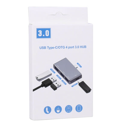 USB-C / Type-C to OTG 4 Port Type-C USB 3.0 USB 2.0 HUB Adapter by bashfashion