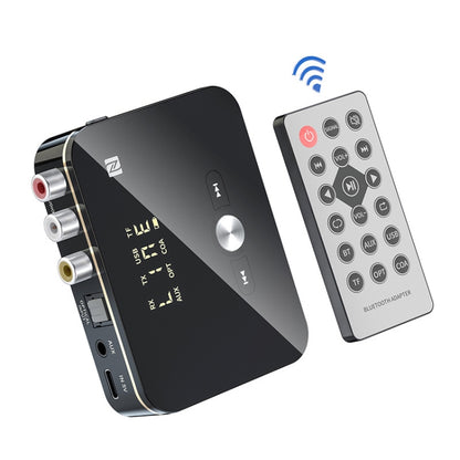 M8 NFC 2 in 1 NFC Optical Coaxial Bluetooth 5.0 Audio Transmitter Receiver with Digital Display by bashfashion