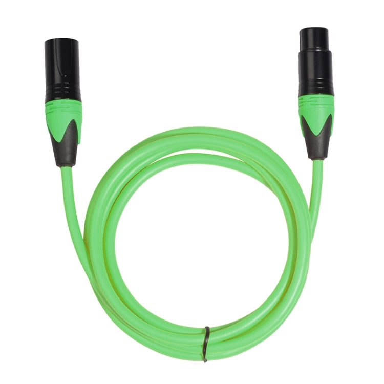 XRL Male to Female Microphone Mixer Audio Cable, Length: 1.8m (Green) by bashfashion