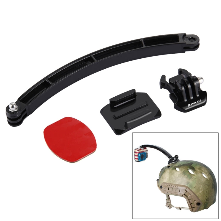 PULUZ 24 in 1 Bike Mount Accessories Combo Kits with EVA Case (Wrist Strap + Helmet Strap + Extension Arm + Quick Release Buckles + Surface Mounts + Adhesive Stickers + Tripod Adapter + Storage Bag + ... for GoPro, Insta360, DJI and Other Action Cameras by PULUZ