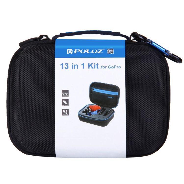 PULUZ 13 in 1 CNC Metal Accessories Combo Kits with EVA Case (Screws + Surface Mounts + Tripod Adapter + Storage Bag + Wrench) for GoPro, Insta360, DJI and Other Action Cameras by PULUZ