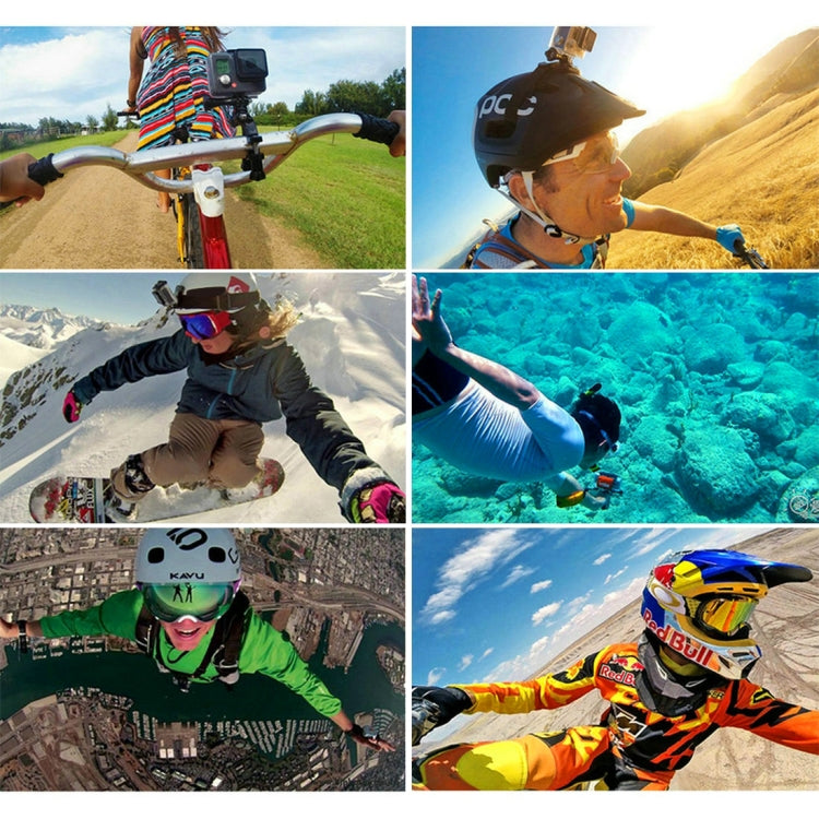 PULUZ 53 in 1 Accessories Total Ultimate Combo Kits (Chest Strap + Suction Cup Mount + 3-Way Pivot Arms + J-Hook Buckle + Wrist Strap + Helmet Strap + Extendable Monopod + Surface Mounts + Tripod Adap ... for GoPro, Insta360, DJI and Other Action Cameras by PULUZ