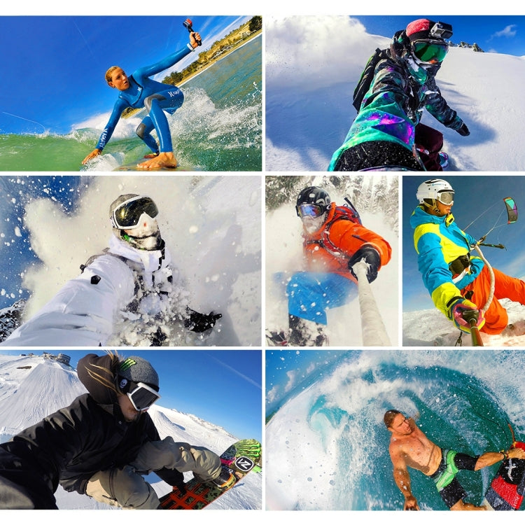 PULUZ 53 in 1 Accessories Total Ultimate Combo Kits with Orange EVA Case (Chest Strap + Suction Cup Mount + 3-Way Pivot Arms + J-Hook Buckle + Wrist Strap + Helmet Strap + Extendable Monopod + Surface ... for GoPro, Insta360, DJI and Other Action Cameras by PULUZ