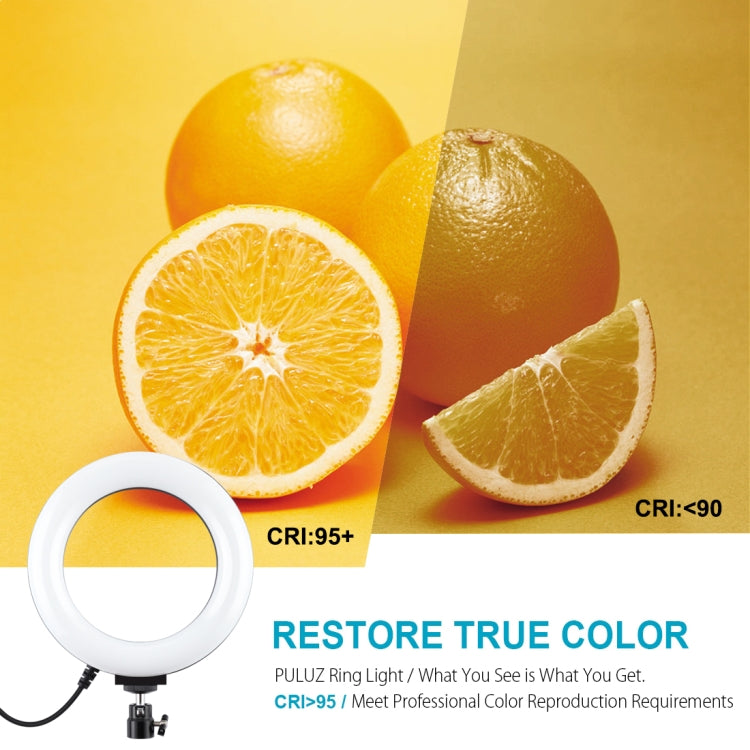 PULUZ Tripod Mount + Live Broadcast Dual Phone Bracket + 6.2 inch 16cm LED Ring Vlogging Video Light Kits by PULUZ