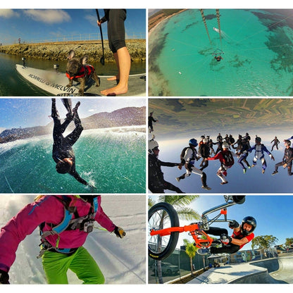 PULUZ 20 in 1 Accessories Combo Kits with Orange EVA Case (Chest Strap + Head Strap + Suction Cup Mount + 3-Way Pivot Arm + J-Hook Buckles + Extendable Monopod + Tripod Adapter + Bobber Hand Grip + St ... for GoPro, Insta360, DJI and Other Action Cameras by PULUZ