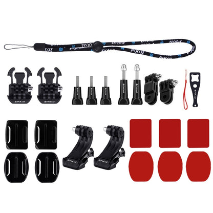 PULUZ 43 in 1 Accessories Total Ultimate Combo Kits for DJI Osmo Pocket with EVA Case (Chest Strap + Wrist Strap + Suction Cup Mount + 3-Way Pivot Arms + J-Hook Buckle + Grip Tripod Mount + Surface Mo ... orage Bag + Rec-mounts + Handlebar Mount + Wrench) by PULUZ