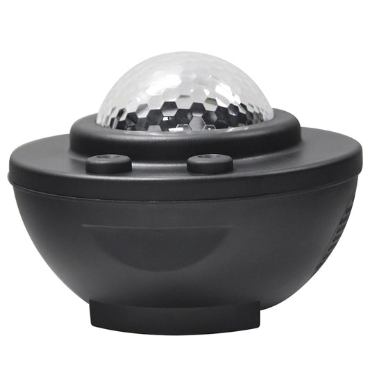 8W USB Charging Music Starry Sky Water Texture Light Atmosphere Lamp with Remote Control (Black) by bashfashion