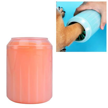 Pet Cat Dog Foot Clean Cup Cleaning Tool Silicone Washing Cup, Size: Small (Orange) by bashfashion