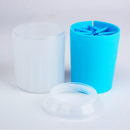 Pet Cat Dog Foot Clean Cup Cleaning Tool Silicone Washing Cup, Size: Small (Orange) by bashfashion