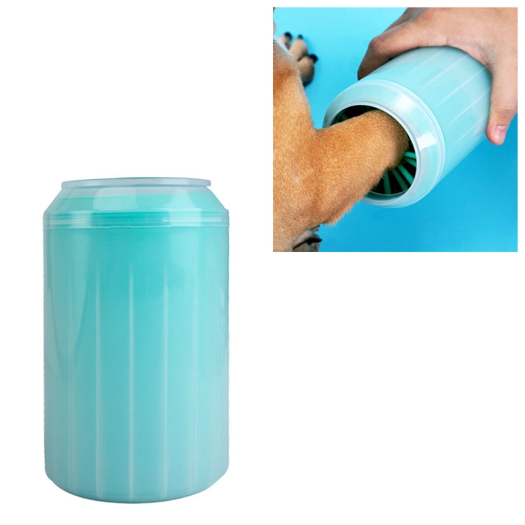 Pet Cat Dog Foot Clean Cup Cleaning Tool Silicone Washing Cup, Size: Middle (Green) by bashfashion