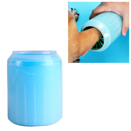 Pet Cat Dog Foot Clean Cup Cleaning Tool Silicone Washing Cup, Size: Middle (Blue) by bashfashion