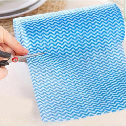 50 Sheets Non-Woven Disposable Washing Towels Dishcloth by bashfashion