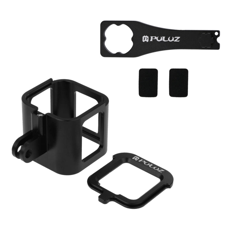 PULUZ Housing Shell CNC Aluminum Alloy Protective Cage with Insurance Frame for GoPro HERO5 Session /HERO4 Session /HERO Session(Black) by PULUZ