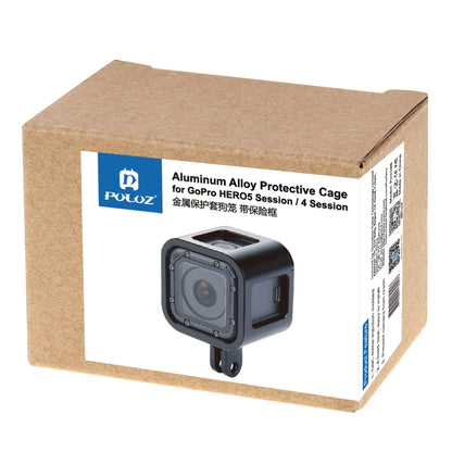 PULUZ Housing Shell CNC Aluminum Alloy Protective Cage with Insurance Frame for GoPro HERO5 Session /HERO4 Session /HERO Session(Black) by PULUZ