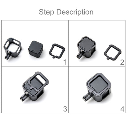 PULUZ Housing Shell CNC Aluminum Alloy Protective Cage with Insurance Frame for GoPro HERO5 Session /HERO4 Session /HERO Session(Black) by PULUZ