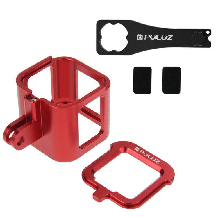PULUZ Housing Shell CNC Aluminum Alloy Protective Cage with Insurance Frame for GoPro HERO5 Session /HERO4 Session /HERO Session(Red) by PULUZ