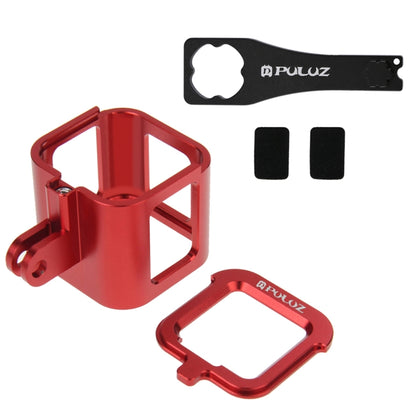 PULUZ Housing Shell CNC Aluminum Alloy Protective Cage with Insurance Frame for GoPro HERO5 Session /HERO4 Session /HERO Session(Red) by PULUZ