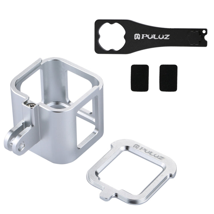 PULUZ Housing Shell CNC Aluminum Alloy Protective Cage with Insurance Frame for GoPro HERO5 Session /HERO4 Session /HERO Session(Silver) by PULUZ