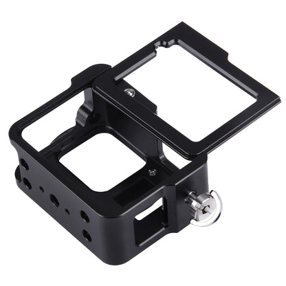 PULUZ Housing Shell CNC Aluminum Alloy Protective Cage with Insurance Frame & 52mm UV Lens for GoPro HERO(2018) /7 Black /6 /5(Black) by PULUZ