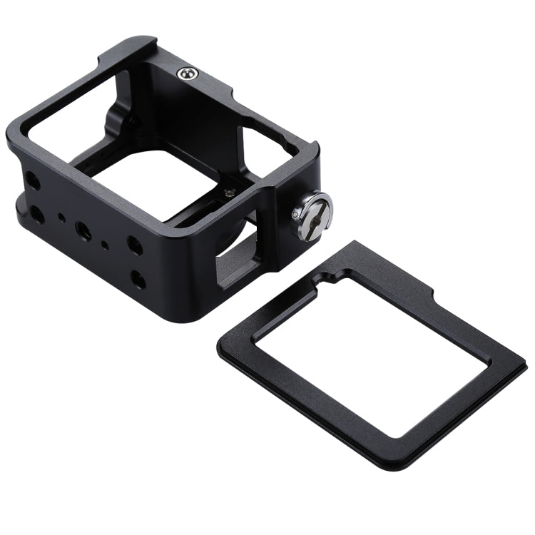 PULUZ Housing Shell CNC Aluminum Alloy Protective Cage with Insurance Frame & 52mm UV Lens for GoPro HERO(2018) /7 Black /6 /5(Black) by PULUZ