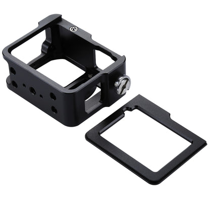 PULUZ Housing Shell CNC Aluminum Alloy Protective Cage with Insurance Frame & 52mm UV Lens for GoPro HERO(2018) /7 Black /6 /5(Black) by PULUZ