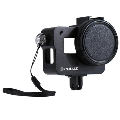 PULUZ Housing Shell CNC Aluminum Alloy Protective Cage with Insurance Frame & 52mm UV Lens for GoPro HERO(2018) /7 Black /6 /5(Black) by PULUZ