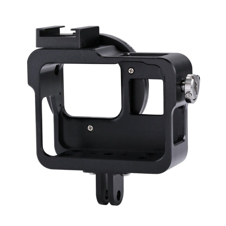 PULUZ Housing Shell CNC Aluminum Alloy Protective Cage with 52mm UV Lens for GoPro HERO(2018) /7 Black /6 /5(Black) by PULUZ