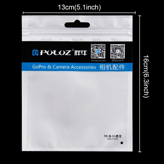 10 PCS PULUZ 16cm x 13cm Hang Hole Clear Front White Pearl Jewelry Zip Lock Packaging Bag(Size: M) by bashfashion