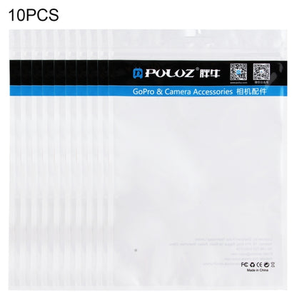 10 PCS PULUZ 25.8cm x 18cm Hang Hole Clear Front White Pearl Jewelry Zip Lock Packaging Bag (Size: L) by bashfashion