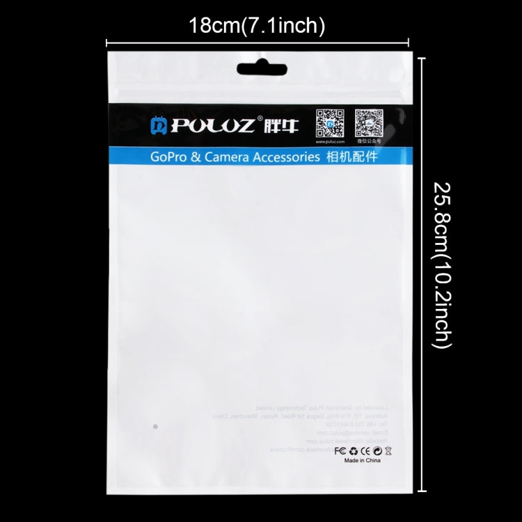 10 PCS PULUZ 25.8cm x 18cm Hang Hole Clear Front White Pearl Jewelry Zip Lock Packaging Bag (Size: L) by bashfashion